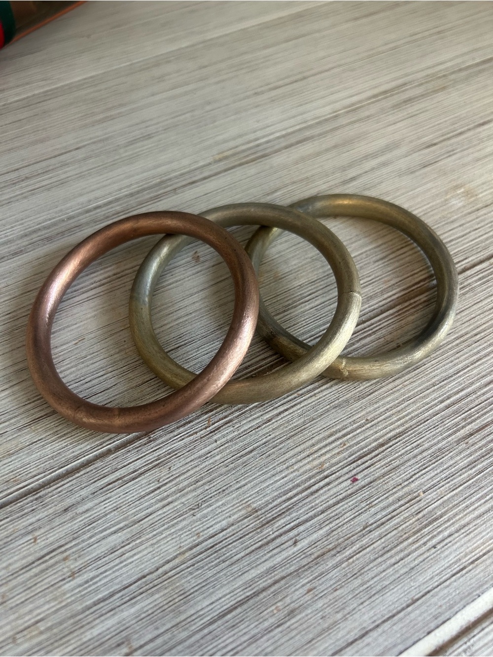 Sheila Fajl Stackable Metal Bangle Bracelet Set - Gold, Rose Gold, burnish silv